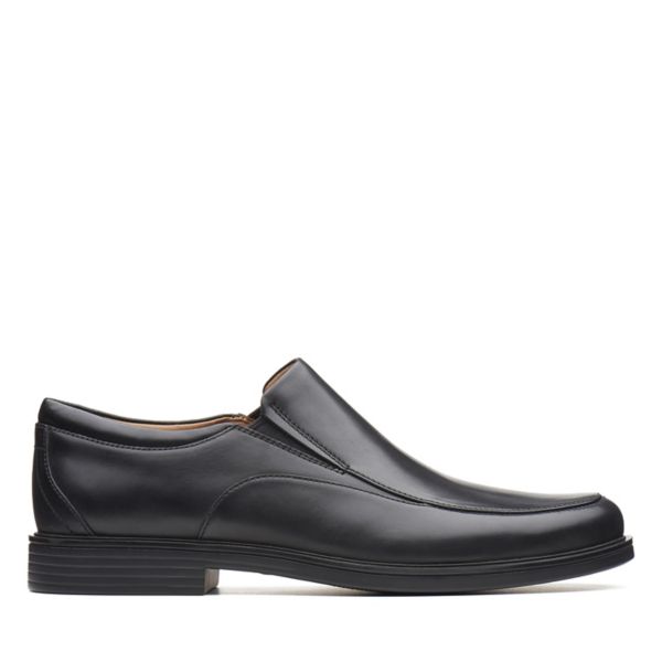 Clarks Mens Un Aldric Walk Loafers Black | CA-146935